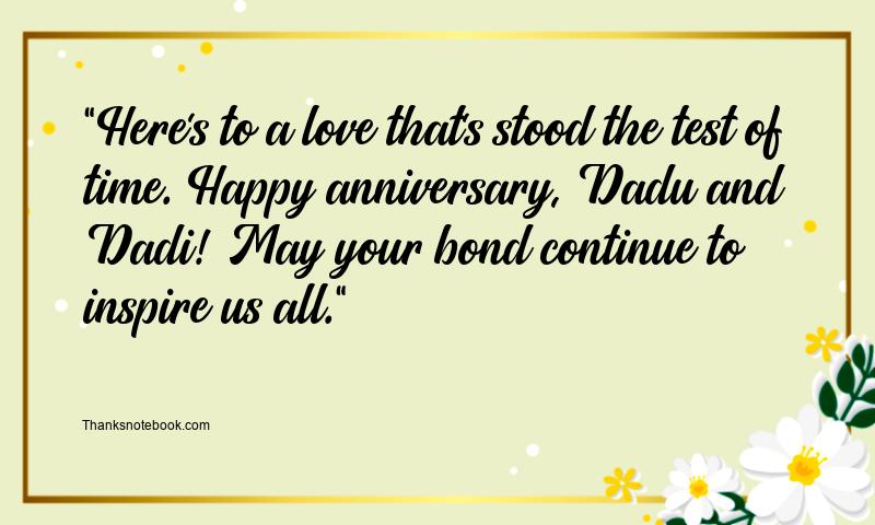 Anniversary Wishes for Dadu and Dadi