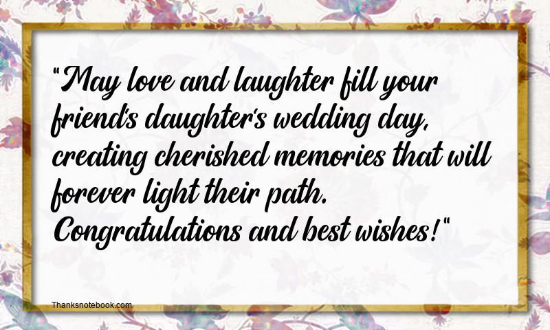 Friend Daughter Wedding Wishes