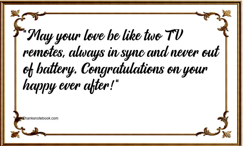 Funny Wedding Wishes for Older Couple