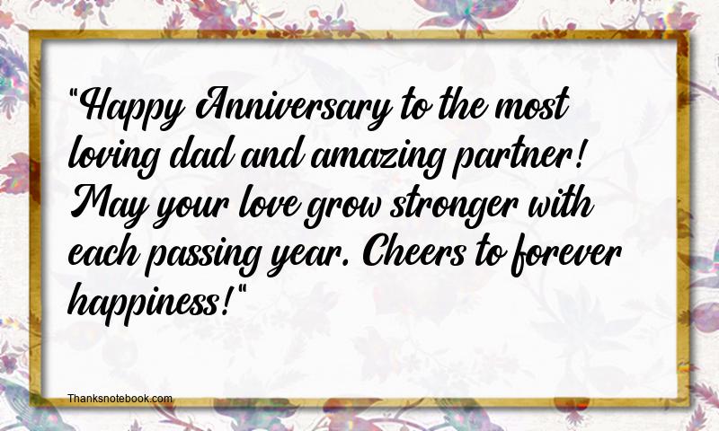 Wedding Anniversary Wishes For Dad