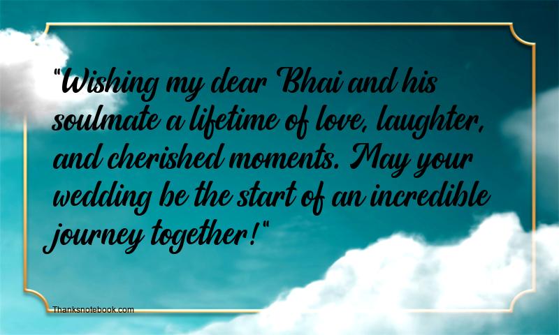 Wedding Wishes for Bhai