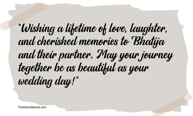 Wedding Wishes for Bhatija