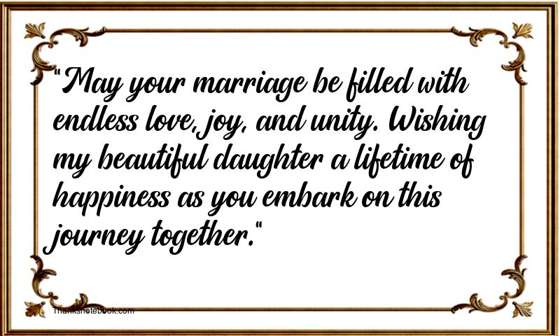 Wedding Wishes for Daughter from Father