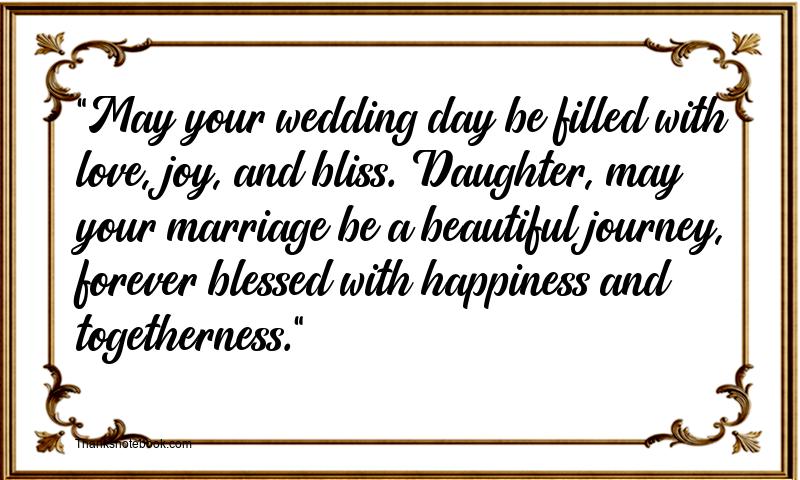 Wedding Wishes for Daughter from Mom