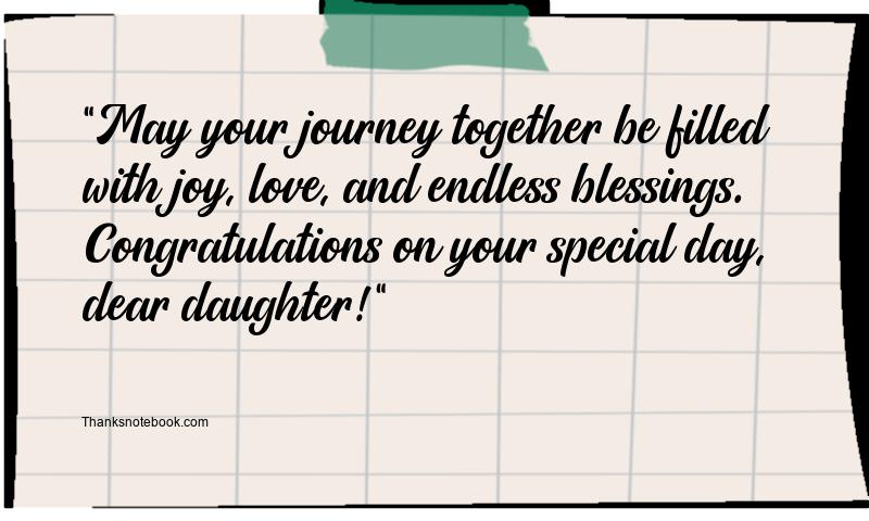 Wedding Wishes for Daughter