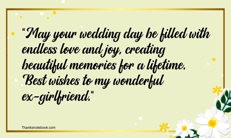 Wedding Wishes for Ex Girlfriend