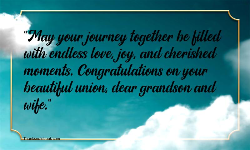 Wedding Wishes for Grandson and Wife