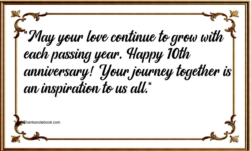 10th Marriage Anniversary Messages for Son