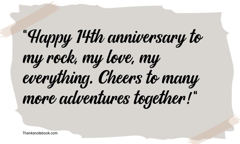 14th Anniversary Wishes for Husband