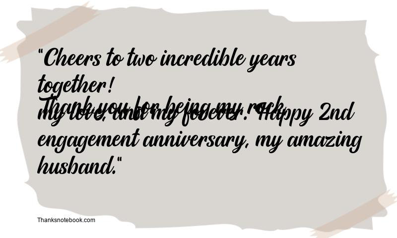 2 Year Engagement Anniversary Wishes for Husband