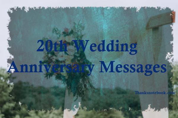 239+ 20th Wedding Anniversary Messages