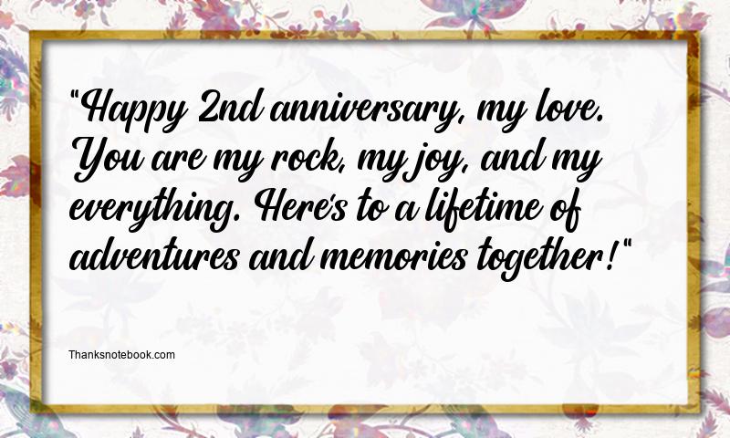 2nd Anniversary Wishes for Boyfriend