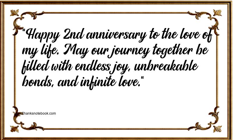 2nd Anniversary Wishes for Girlfriend