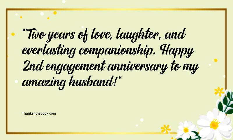 2nd Engagement Anniversary Status for Whatsapp for Husband