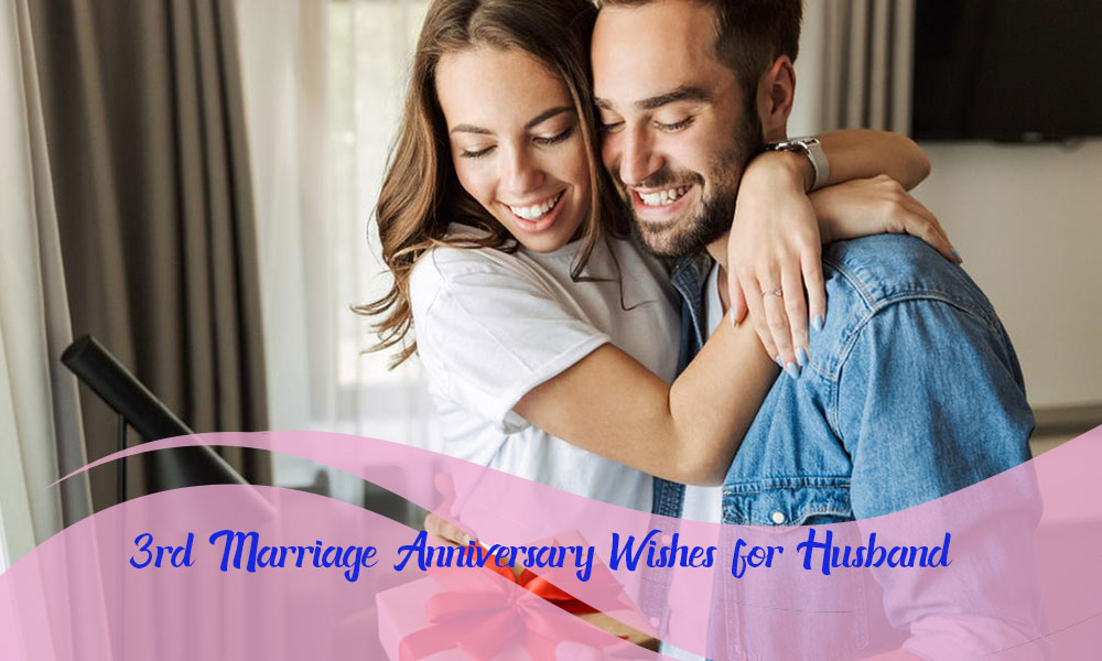 3rd Marriage Anniversary Wishes for Husband Feature Image