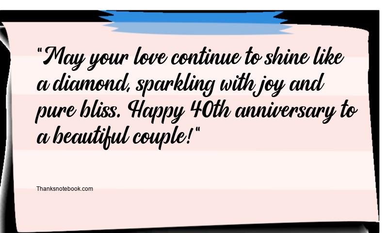 40th Wedding Anniversary Wishes for Jiju