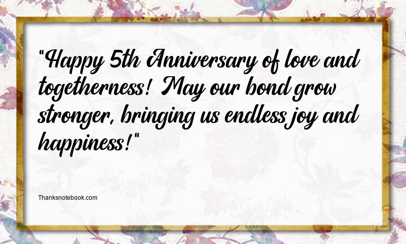 5th Engagement Anniversary Wishes to Husband