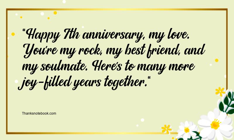 7th Wedding Anniversary Wishes for Husband