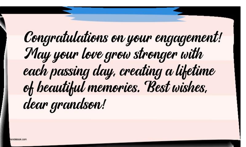 Best Wishes for Grandson's  Engagement