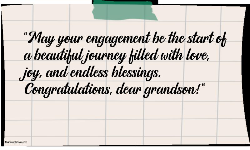 Blessing Wishes for Grandson Engagement