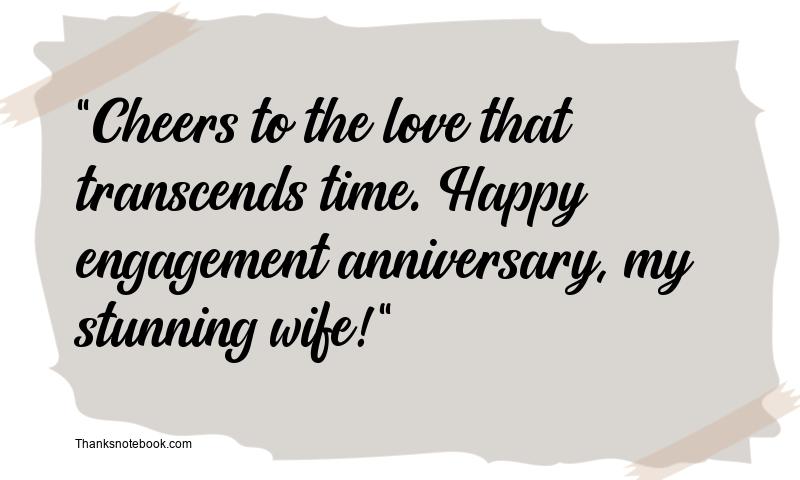 Engagement Anniversary Messages for Wife