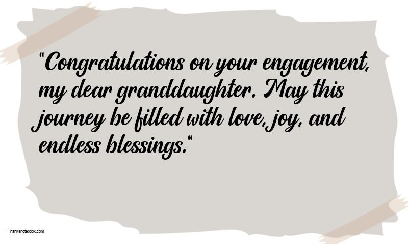 Engagement Messages for Granddaughter