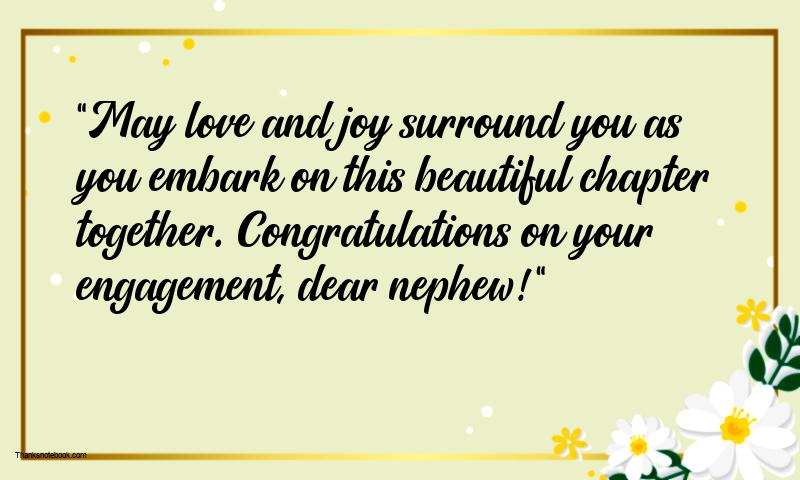 Engagement Wishes for Nephew