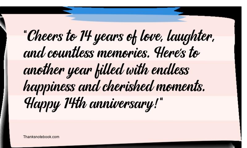 Happy 14th Wedding Anniversary Messages