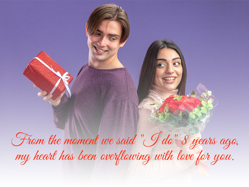 Happy 8th Years Anniversary Messages for Wife Feature Image