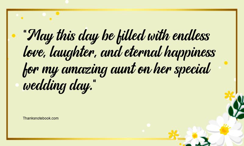 Happy Wedding Messages for Aunt