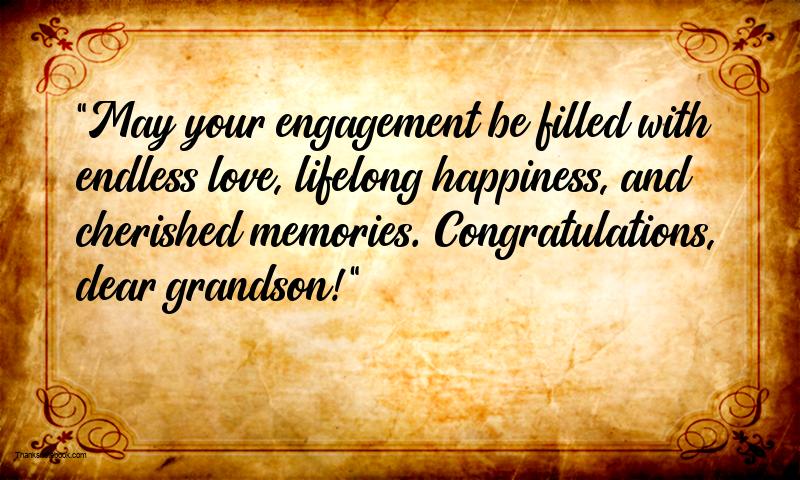 Heartfelt Engagement Wishes for Grandson