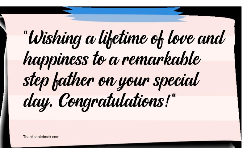 Heartfelt Wedding Wishes for Step Father