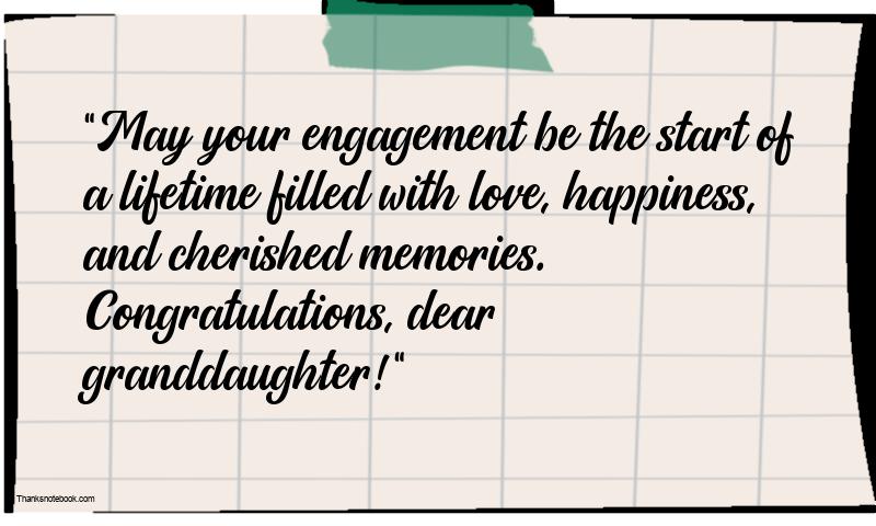 Heartwarming Engagement Wishes for Granddaughter