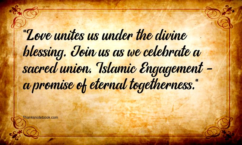 Islamic Engagement Invitation Messages