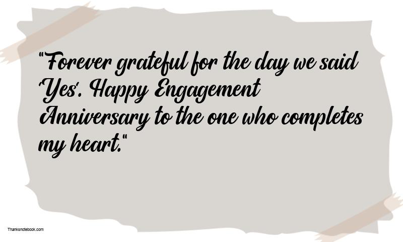 Romantic Engagement Anniversary Messages for Fiance