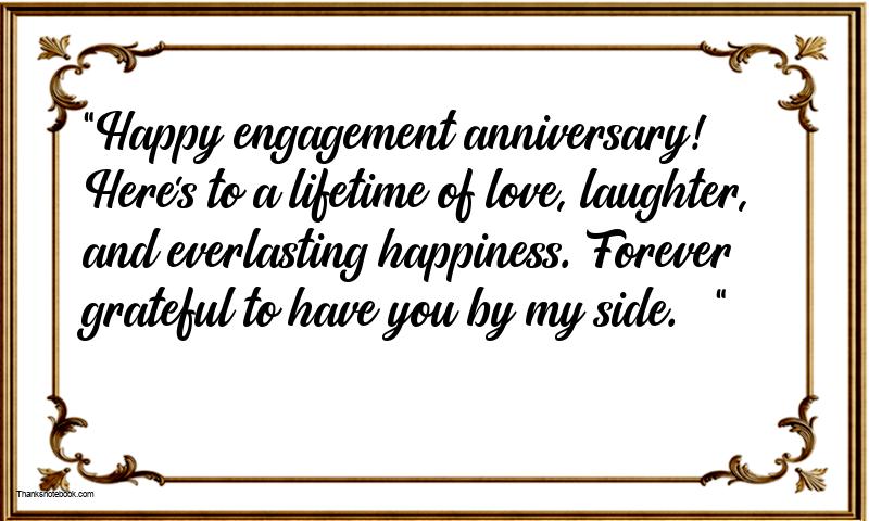 Short Engagement Anniversary Messages for Fiance