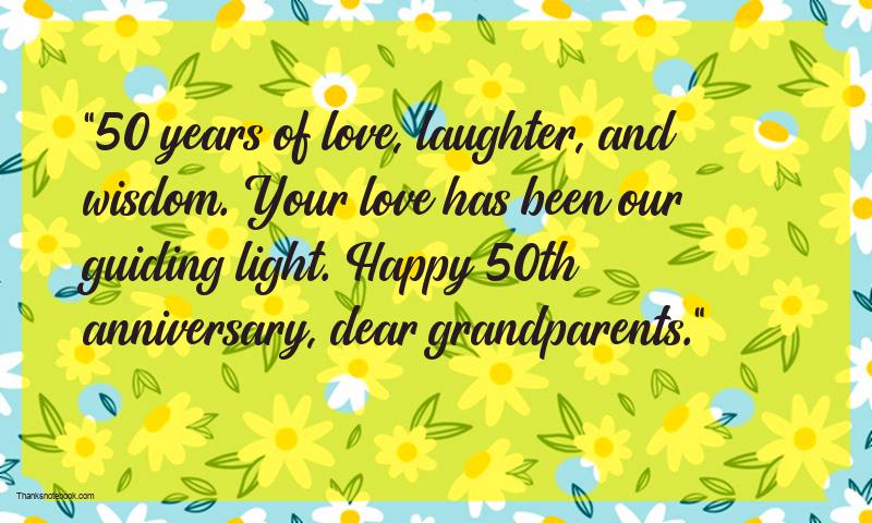 50th Anniversary Messages For Grandparents