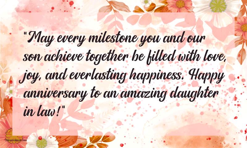 Best Anniversary Wishes For Daughter in Law