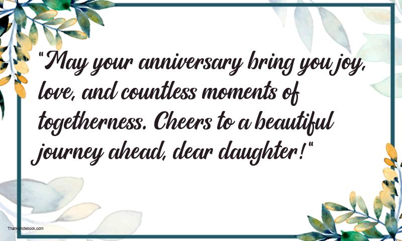 Best Anniversary Wishes For Daughter