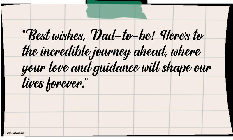 Best Wishes for Father to be from Daughter