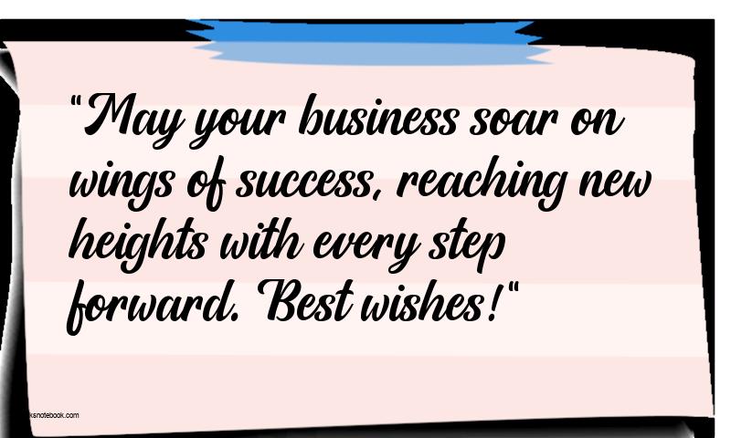 Best Wishes For Success in Business