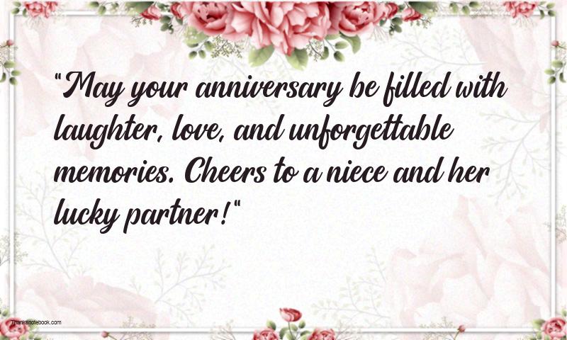 Funny Happy Anniversary Messages For Niece