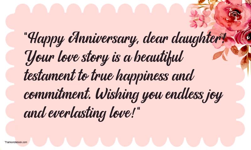 Happy Anniversary Messages For Daughter