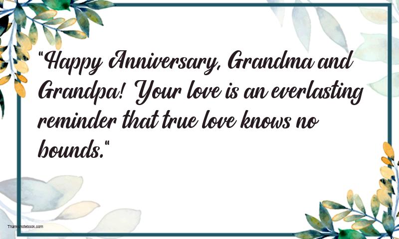 Happy Anniversary Messages For Grandparents