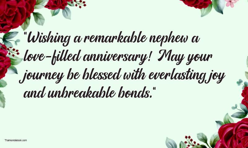 Heartfelt Happy Wedding Anniversary Messages For Nephew