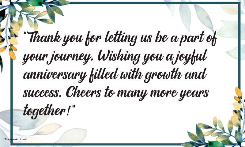 Meaningful Happy Anniversary Messages For Client