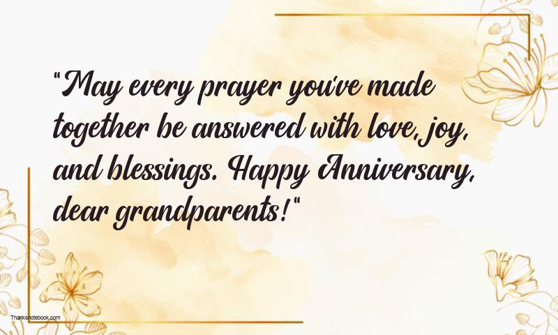 Prayer Happy Anniversary Messages For Grandparents