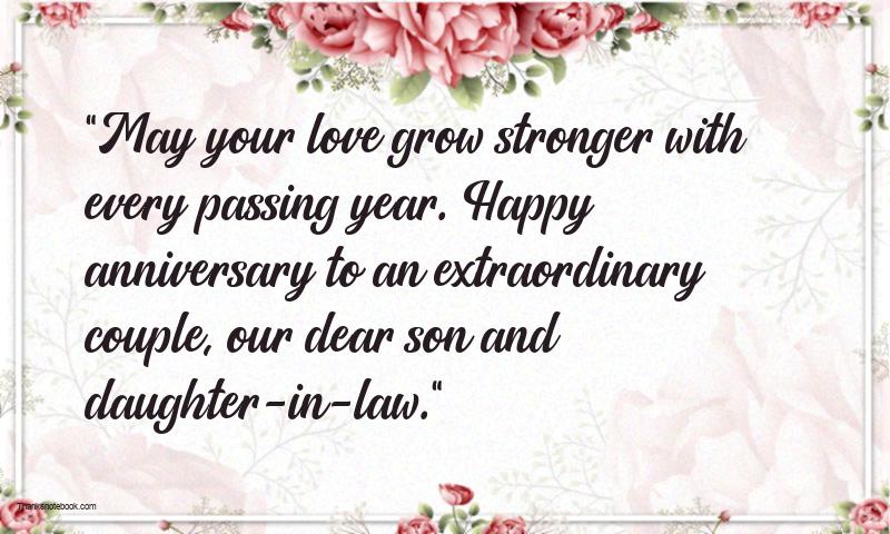 Wedding Anniversary Messages For Son And Daughter In Law